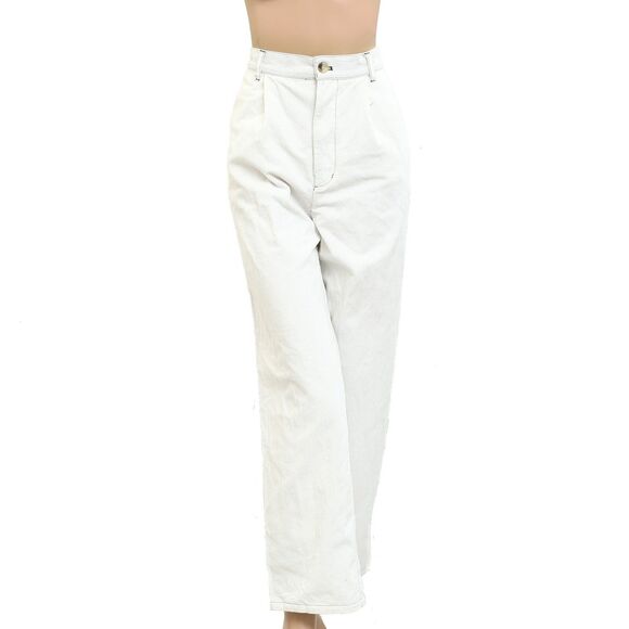 Free People We The Free Good Luck Mid-Rise Cord Barrel Jeans Pants M New 278681 - Picture 1 of 4